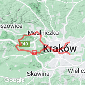 Mapa Podkrakowskie dobre szlaki
